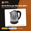 Bouilloire Électrique Nasco – 1.7 L – Stainless Steel – 360° | B_KES4116-GS