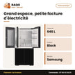 Réfrigérateur 4 Portes Samsung – Clean Black – Glass – 646L (396L+250L) | RF65DB960E22EF