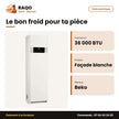 Balop 360 Beko – 361 - Split Armoire 36.000 BTU Beko – Façade Blanche | BALOP 360/361