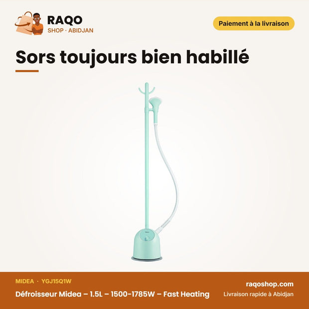 Défroisseur Midea – 1.5L – 1500-1785W – Fast Heating | YGJ15Q1W