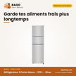 Réfrigérateur 3 Portes Nasco – 233 L – Silver – Economie D'energie | NASD3-233FL