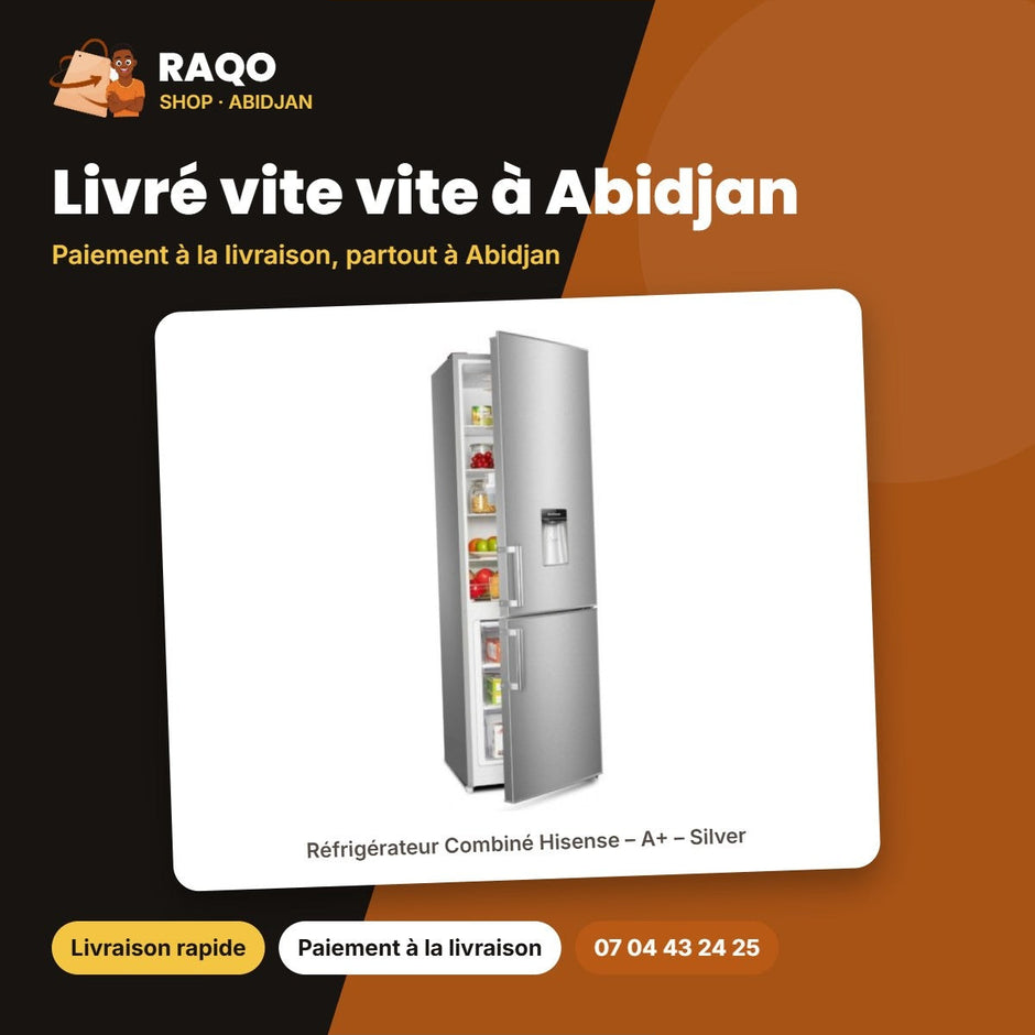 Réfrigérateur Combiné Hisense – A+ – Silver – 262LT(196+66) | RD-35DC4SB