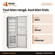 Réfrigérateur Combiné Hisense – A+ – Silver – 262LT(196+66) | RD-35DC4SB