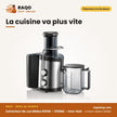 Extracteur de Jus Midea 600W – 1250ML – Inox-Noir – Bol Plastique | MIDEA_MJ-60JM01B