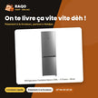 Réfrigérateur Combiné Nasco 338L – 3 Tiroirs – Silver | MNASD2-500N1TS