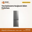 Réfrigérateur Combiné Nasco 338L – 3 Tiroirs – Silver | MNASD2-500N1TS