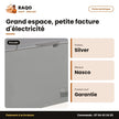 Congélateur Horizontal Nasco – Silver – 2 Portes – 2 Paniers Int. | KNAS-900
