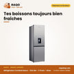 Réfrigérateur Combiné Nasco – 314L Net – 3 Tiroirs – Silver | SNASD2-450N1WD