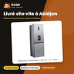 Réfrigérateur Combiné Nasco – 307L Net – 3 Tir – Silver | SNASD2-450N1WDS