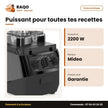 Mixeur Professionnel Midea – Qualité Supérieure – Bol Plastique – 2200W | BL1192