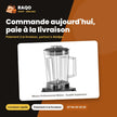 Mixeur Professionnel Midea – Qualité Supérieure – Bol Plastique – 2200W | BL1192