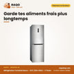 Réfrigérateur Combiné Nasco – 327L (221L+106L) – 3 Tiroirs – Gris Fonce | HNASFN2-40