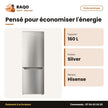 Réfrigérateur Combiné Hisense – A+ – Silver – 160L (112L+48L) | RD-23DC4SA