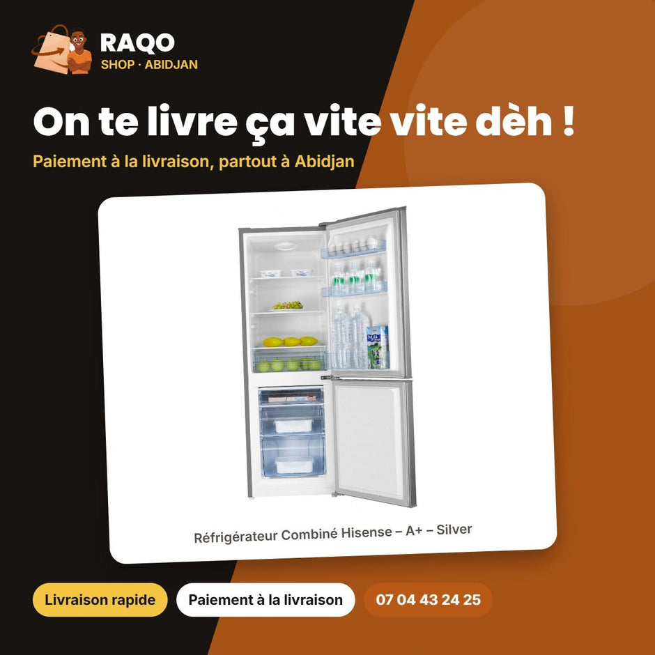 Réfrigérateur Combiné Hisense – A+ – Silver – 160L (112L+48L) | RD-23DC4SA