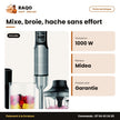 Mixeur à Main Midea 1000W 500ML Plast Body – Kit D'accessoire 2P – Multi Fonction | BH1001W