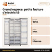 Réfrigérateur Américain Hisense – 2 Portes – 535L – Stainless Steel | RC-70WS4SB