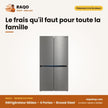Réfrigérateur Midea – 4 Portes – Brossé Steel – 706L(430L+276L) | MDRM923CIH46M