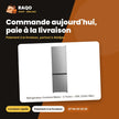 Réfrigérateur Combiné Midea – 3 Tiroirs – 310L (224L+86L) – Inverter | MDRB424FGN50D