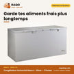 Congélateur Horizontal Nasco – Silver – 2 Portes – 2 Paniers Internes | KNAS-725