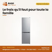 Réfrigérateur Combiné Midea – 2TIROIRS – 174L (115LT+59LT) – Silver-Argent | MDRB241FGF50