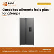 Réfrigérateur Américain TCL – 2 Portes – 521L(344+177) – No Frost | P692SBNWD