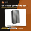 Réfrigérateur Américain Midea – 2 Portes – Brossé Steel – 700L(433L+267L) | MDRS925CIH46M