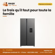 Réfrigérateur Américain TCL – 2 Portes – 433LT(288L+145L) – Grey | P575SBGWD