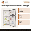 Réfrigérateur TCL – 605L (445L + 160L) – Gris Fonce – Multi Air Flow | P605TM