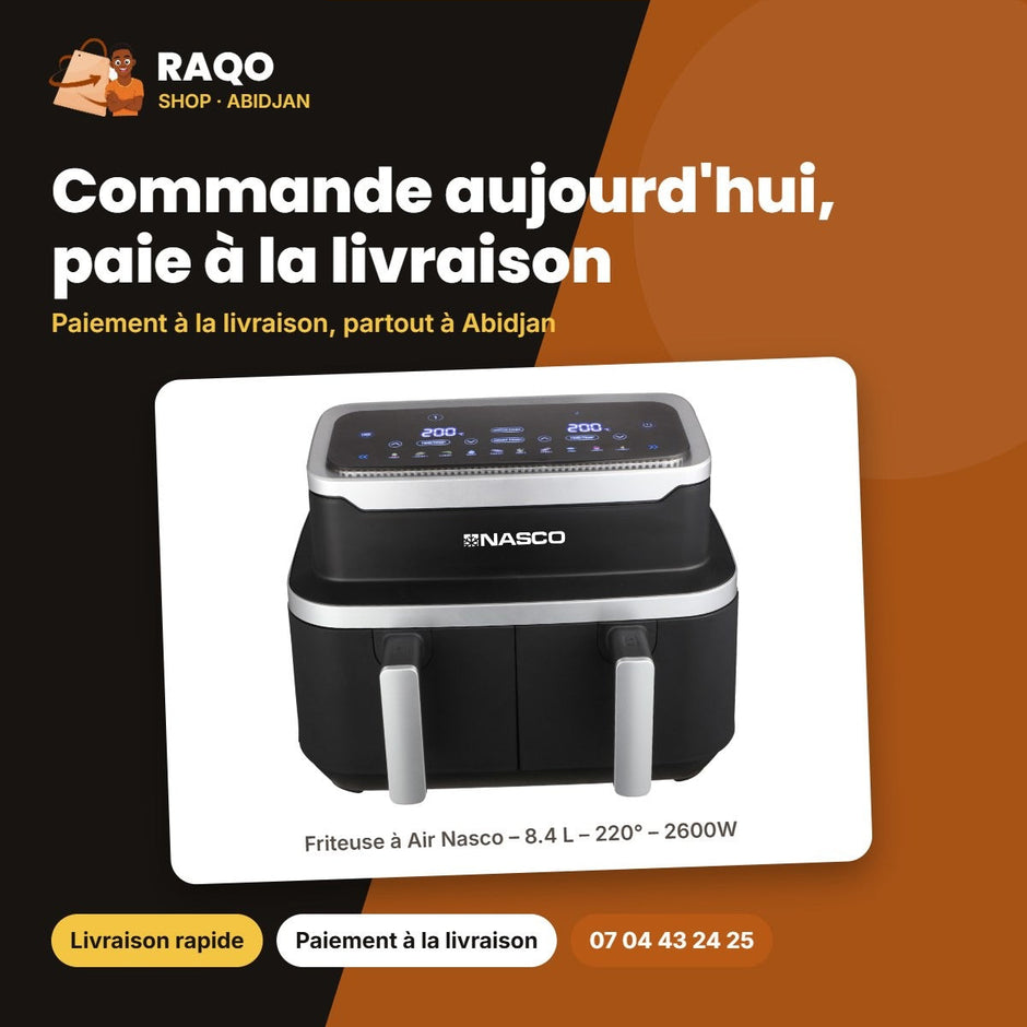 Friteuse à Air Nasco – 8.4 L – 220° – 2600W | AF7005-GS