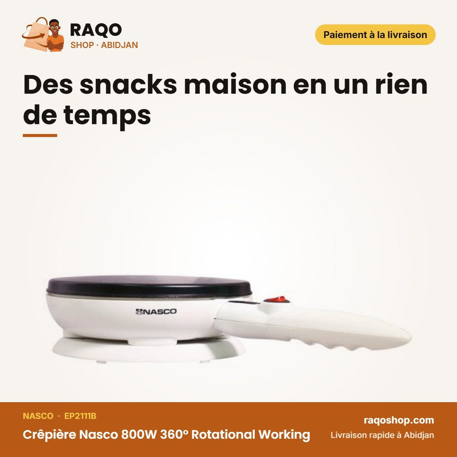 Crêpière Nasco 800W 360° Rotational Working | EP2111B