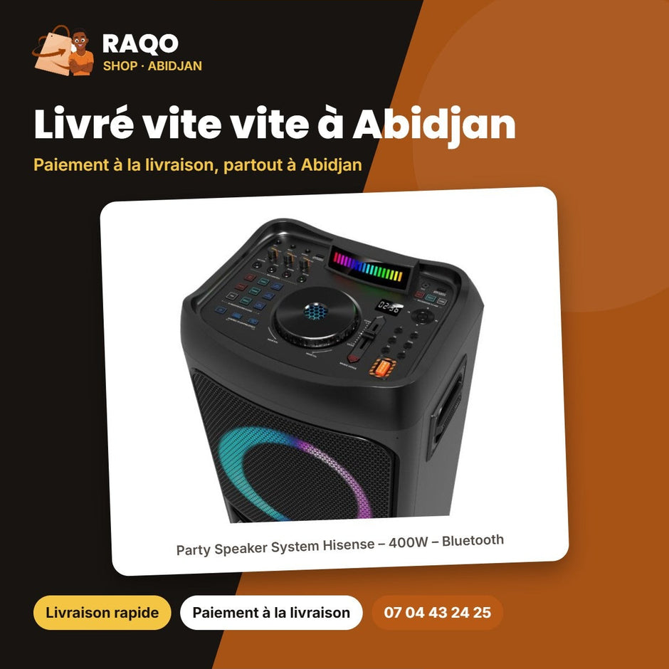 Party Speaker System Hisense – 400W – Bluetooth – 8 Light Modes | HP300