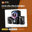 Multimedia 2.1CH Nasco – Subwoofer 5''+BAFFES 3''*2 – Port USB – Sd | NAS-SS2.1-N2523