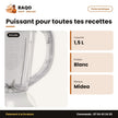 Mixeur Midea Blanc 1.5 Litres Plastique | MIDEA_MJ-BL40G1