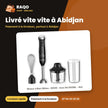 Mixeur à Main-Hand Blender Midea – 600W – Avec Bol 600ML – Noir | MJ-BH6001W