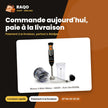 Mixeur à Main Midea – 400W – Avec Bol 600ML – Variable Speed | MJ-BH4001W
