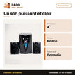Multimedia 2.1CH Nasco – Subwoofer 4''+BAFFES 3''*2 – Port USB – Sd | NAS-SS2.1-N2411