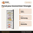 Réfrigérateur Combiné Samsung Bespoke – 3 Tiroirs – 339L(108L+231L) | RB33T307029/UT