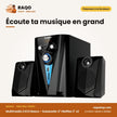 Multimedia 2.1CH Nasco – Subwoofer 4''+BAFFES 3''*2 – Port USB – Sd | NAS-SS2.1-N2411