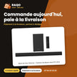 Barre de Son Hisense – Caisson de Basse sans Fil 2.1CH – 140W – Dolby Audio-HDMI-Bt | HS1800