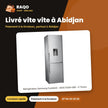 Réfrigérateur Samsung Combiné – 303LT(205+98) – 3TIR. au Congélateur – Inox | RB30J3700SA/MU