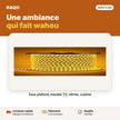 Ruban LED 220V 2835 180 LED/m – jaune 3000K (au mètre) | Akko Star - RAQO