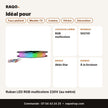 Ruban LED RGB multicolore 220V (au mètre) | Akko Star - RAQO