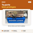 Serrure de porte en applique Lincy 210AC avec clés - RAQO