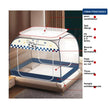 Moustiquaire de Lit Pliable Protection 360° et Installation Rapide compatible avec 2 places et 3 places.
