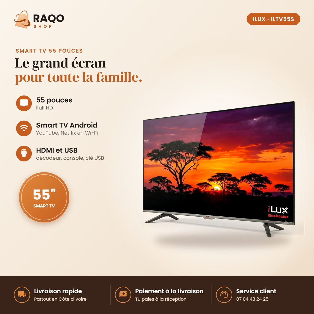 Smart TV iLUX – 55