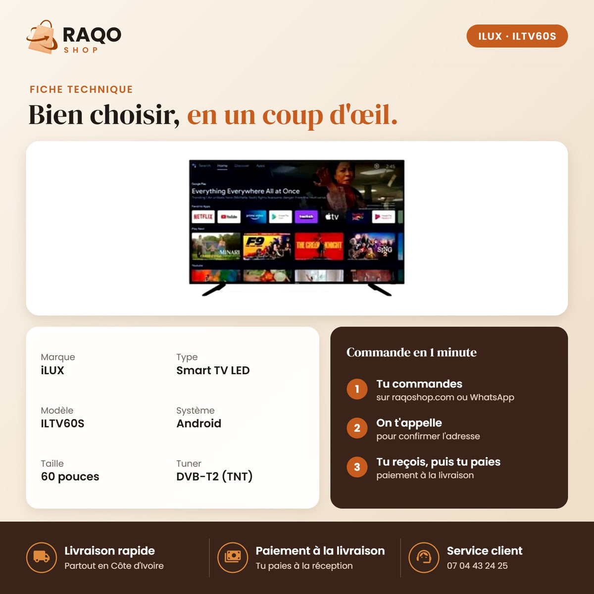 Smart TV iLUX – 60