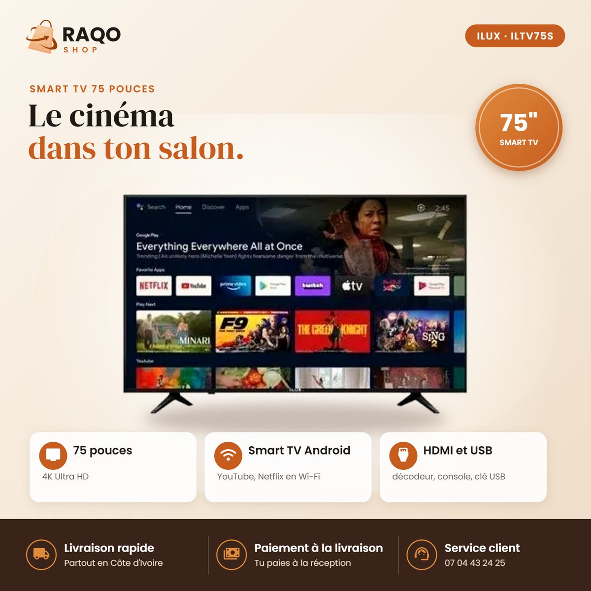 Smart TV iLUX – 75
