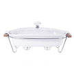 Soupière Ronde en Porcelaine avec Support Métal - RAQO