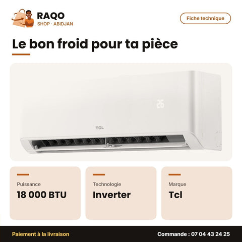 Split 18.000 BTU TCL – Inverter – Breeze In – Extreme Cooling | TAC-18CSA/TPH11I - RAQO