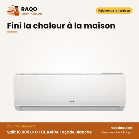 Split 18.000 BTU TCL R410A Façade Blanche | TAC-18CSA/XAA1 - RAQO